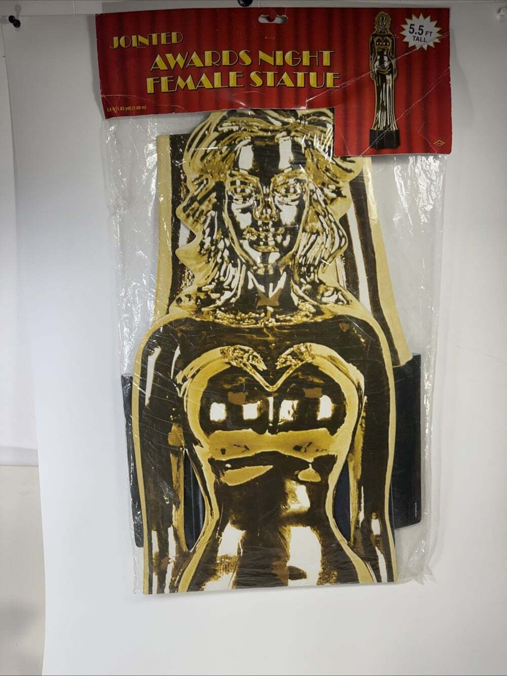 vtg beistle 5.5ft jointed awards night female statue Wall Hanging